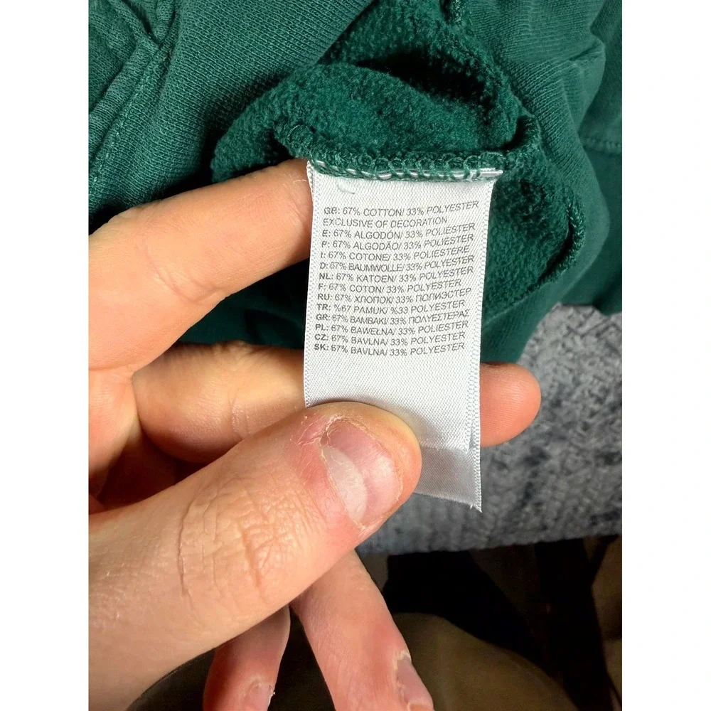 The North Face Hoodie Mens‎ XL Dark Green Cotton Lined Graphic Since Sixty Six